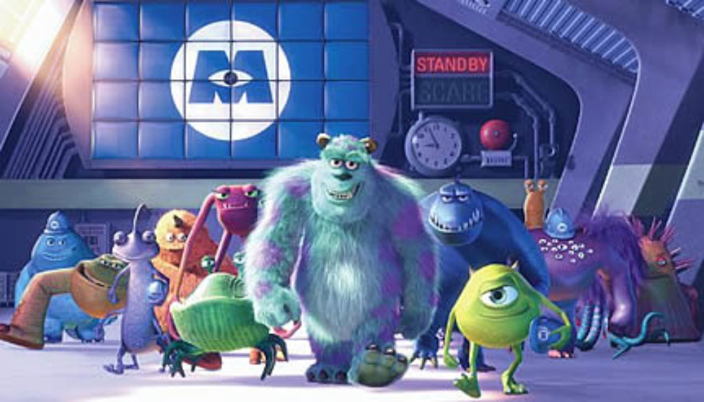 Hidden Movie Details on X: In monsters inc (2001), the monsters use doors  as portals to enter the human world and harvest energy by scaring children.  In monsters university (2013), since the