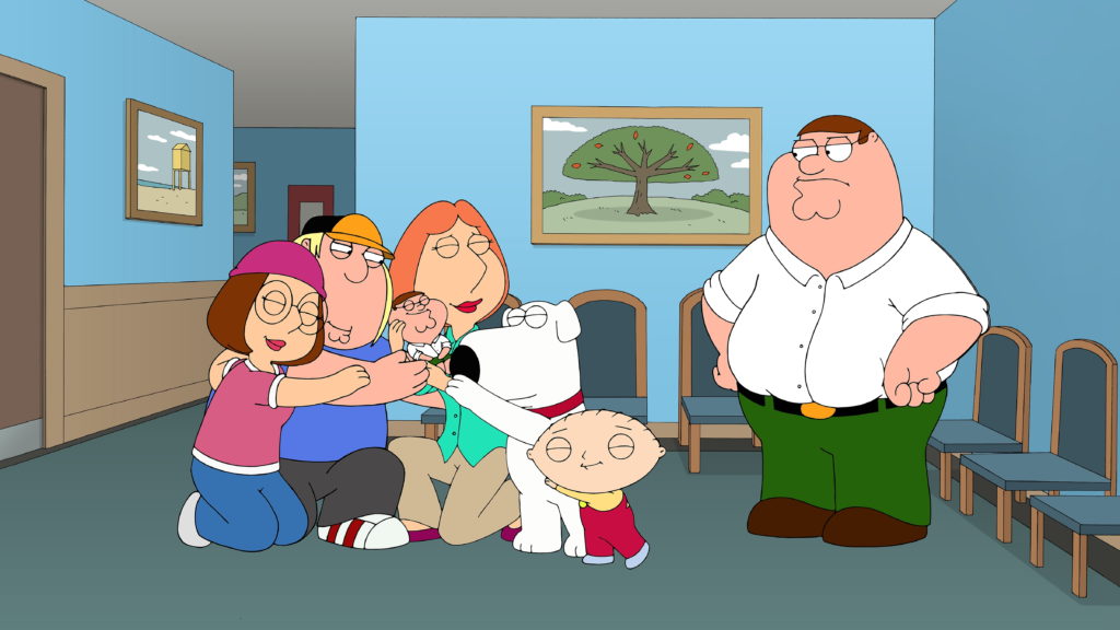 In the newest episode, Patrick literally does the Family Guy death