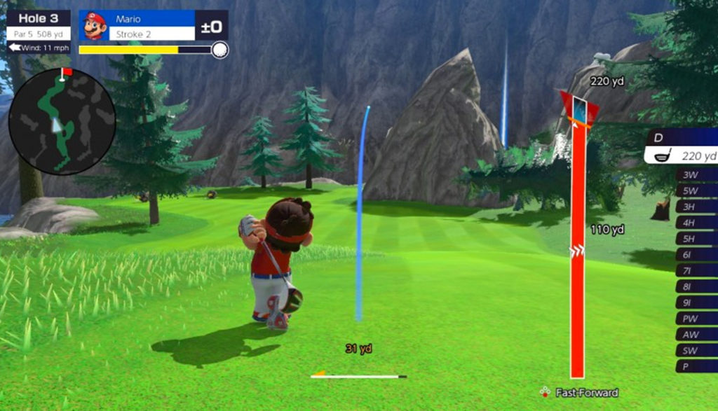 In Plugged Super Mario - Golf: Rush